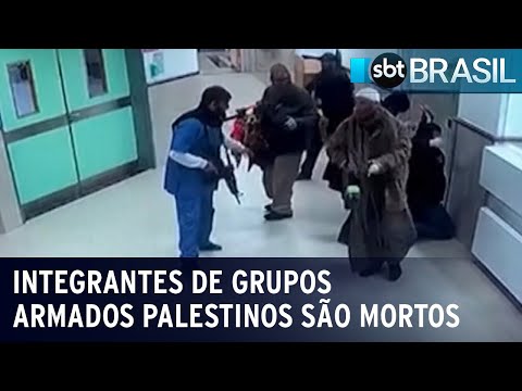 Forças de Israel matam três integrantes de grupos armados palestinos | SBT Brasil (30/01/24)