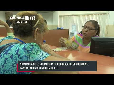 «Nicaragua no es promotora de guerra, aquí se promueve la vida», afirma Rosario Murillo