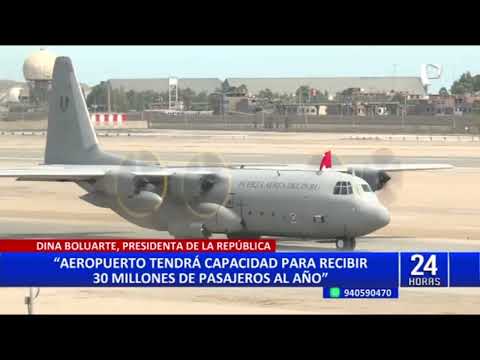 Aeropuerto Jorge Chávez: Dina Boluarte inauguró nueva pista de aterrizaje