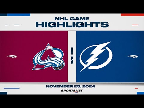 NHL Highlights | Avalanche vs. Lightning - November 25, 2024