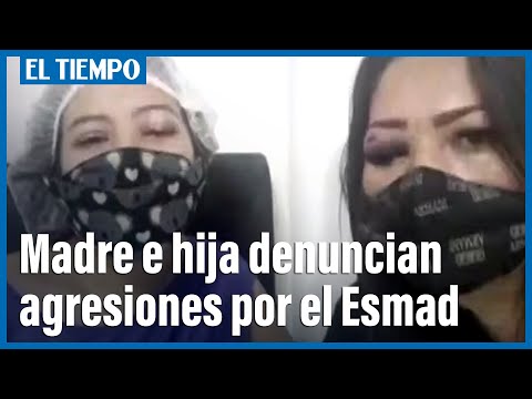 Una madre y su hija denuncian que fueron agredidas con proyectiles del Esmad