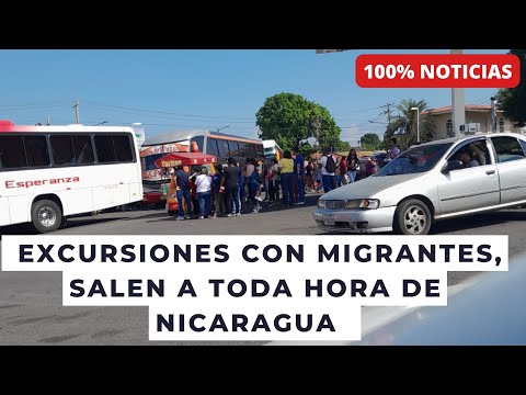 Aumentan excursiones de migrantes nicaragüenses rumbo a EEUU, salen a toda hora del país