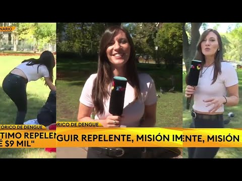 Cecilia Domínguez en un móvil en vivo desde Parque Centenario en Este Finde - TN 7/4/2024