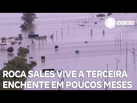 Cidade do interior gaúcho enfrenta terceira enchente em menos de um ano