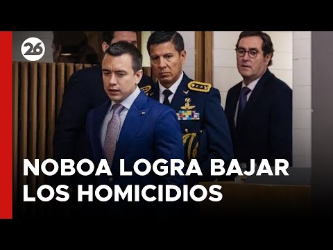 ECUADOR | Noboa logra bajar drásticamente los homicidios