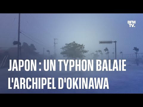 Au Japon, le typhon Khanun balaie les côtes de l'archipel d'Okinawa