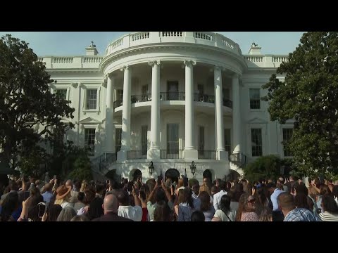 Jill Biden gives an impassioned speech for teachers at a White House event