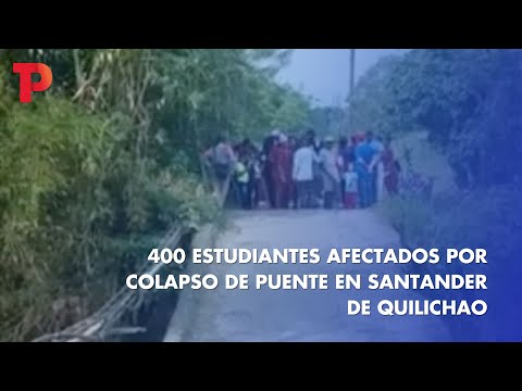 400 estudiantes afectados por colapso de puente en Santander de Quilichao ITP Noticias I 29.03.2023