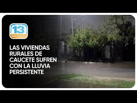 Las viviendas rurales de Caucete sufren con la lluvia persistente