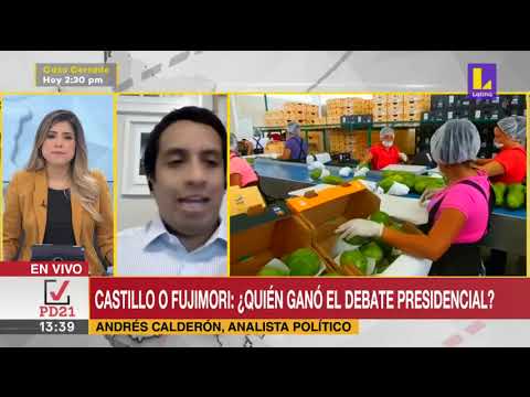 ? Castillo o Fujimori ¿Quién ganó el debate presidencial - Andrés Calderón en Latina noticias