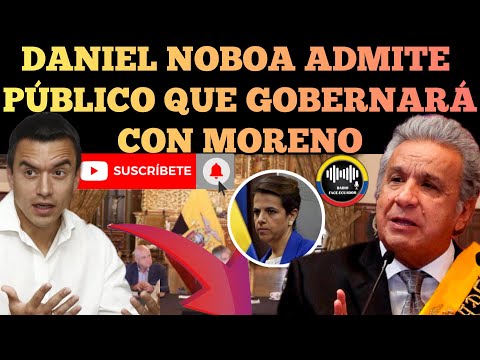 DANIEL NOBOA ADMITE EN PÚBLICO GOBERNARÁ JUNTO A LENIN MOREN Y MARIA PAULA ROMO NOTICIAS RFE TV