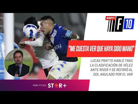 ME CUESTA VER QUE HAYA SIDO MANO: Mariano Closs CATEGÓRICO con el gol anulado a  #River ante Vélez