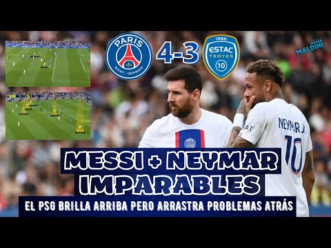 MESSI Y NEYMAR VUELVEN A EXHIBIRSE, EL PSG REMONTA ANTE EL TROYES. DUDAS DEFENSIVAS, LO DE MBAPPÉ