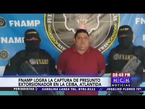 FNAMP captura a El Gordo quien se dedicaba a extorsionar en La Ceiba