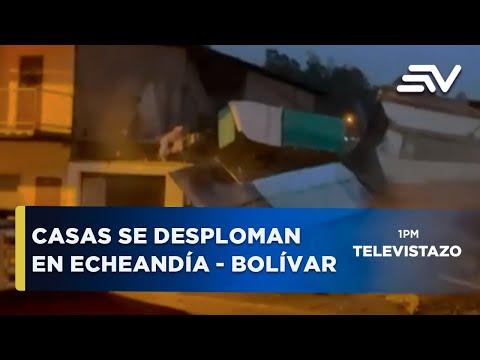 5 casas destruídas y 9 inhabilitadas tras la crecida del río Soloma  | Televistazo | Ecuavisa