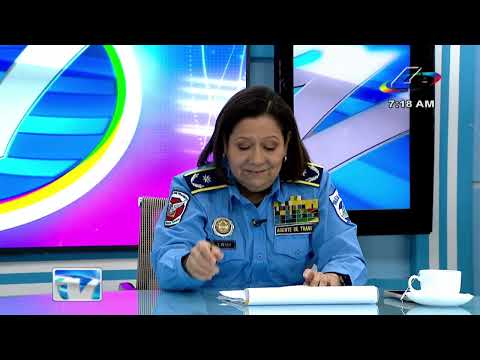 Comisionada General Vilma Reyes, jefa de tra?nsito nacional en Revista En Vivo con Alberto Mora