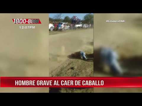 Hombre grave al caer de un caballo en Rivas - Nicaragua