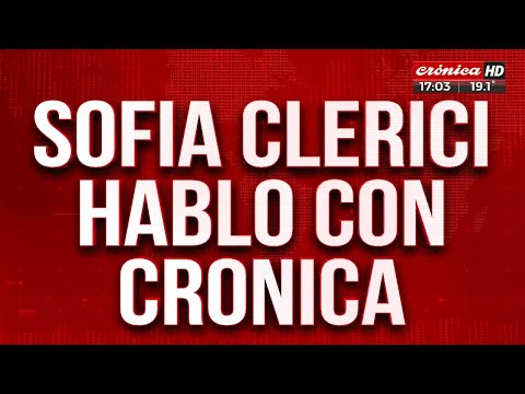 Sofia Clerici habló con Crónica y apuntó contra su ex representante