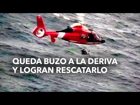 Queda buzo a la deriva y logran rescatarlo