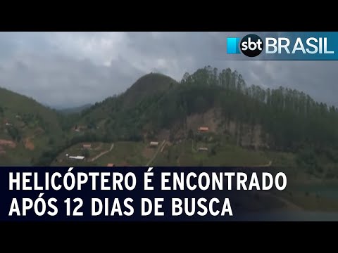 Helicóptero que ia para o litoral de SP é encontrado após 12 dias de busca | SBT Brasil (12/01/24)