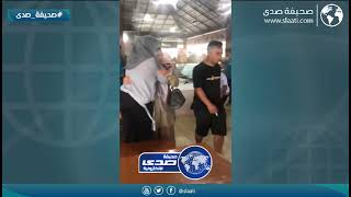 ردة فعل اندونيسية مع صديقتها بعد حدوث هزة أرضية