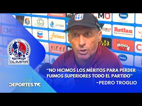 La inesperada reacción de Pedro Troglio tras perder el invicto ante el Olancho FC
