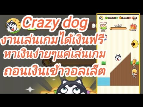 1)Crazydog:งานเล่นเกมได้เงิน