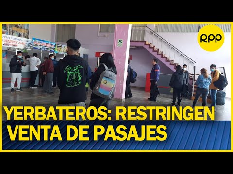 Terminal de Yerbateros: No hay venta de pasajes hacia el centro del país por falta de buses