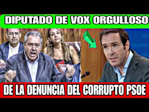 DIPUTADO DE VOX ALEGRE POR HABER SIDO DENUNCIADO POR EL PSOE CORRUPTO