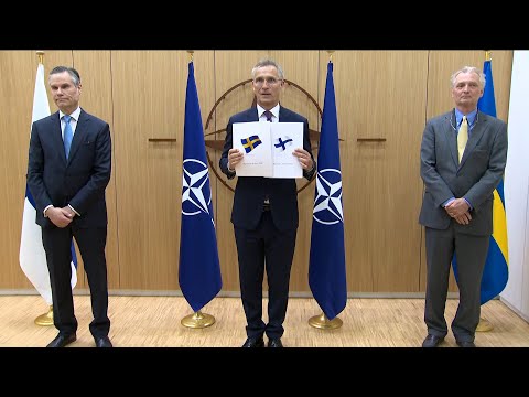 La OTAN recibe la solicitud de adhesión de Suecia y Finlandia