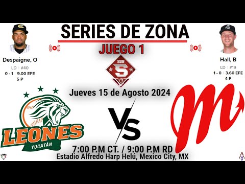 Leones de Yucatán Vs Diablos Rojos del México | Liga Mexicana de Beisbol | Juego 1 | Serie de Zona |