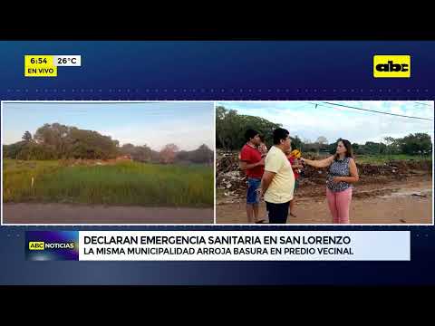 Declaran emergencia sanitaria en San Lorenzo