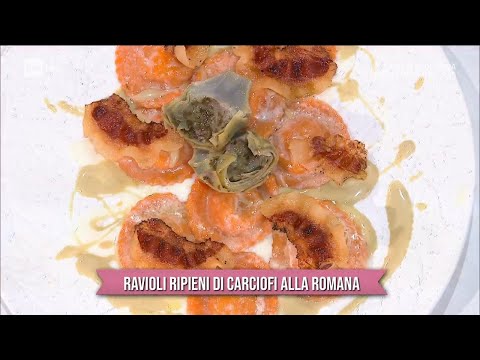 Ravioli ripieni di carciofi alla romana - È sempre mezzogiorno 04/11/2021