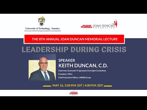 8th Annual Joan Duncan Memorial Lecture: Leadership During Crisis
