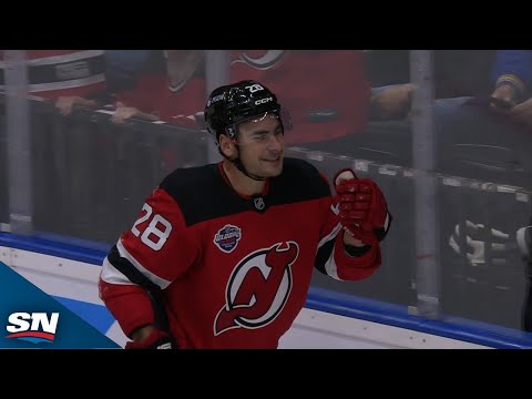 Devils Timo Meier Finishes Off Jesper Bratts Incredible Wraparound Feed