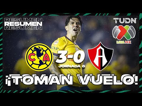 Resumen y goles | América 3-0 Atlas | Liga Mx -AP2024 - J8 | TUDN