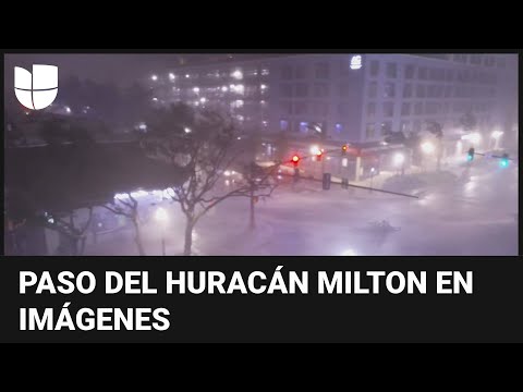 Las impactantes imágenes que deja el huracán Milton en Florida