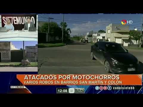 Atacados por motochorros: denuncian varios robos en el barrio San Martín y Colón