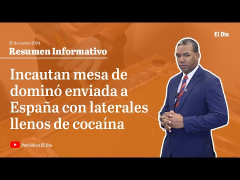 Incautan mesa de dominó enviada a España con laterales llenos de cocaína