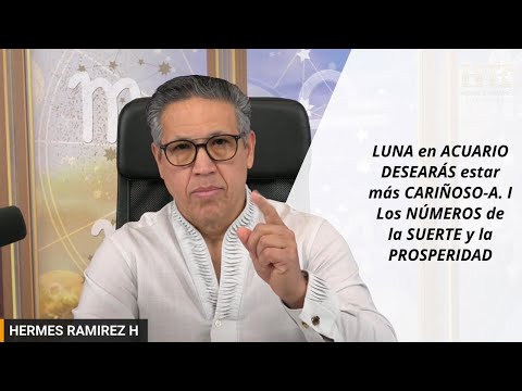 RECOMENDACIONES en LUNA en ACUARIO DESEARÁS estar más CARIÑOSO-A. I Los NÚMEROS de la SUERTE