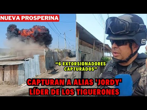 Incendio tras captura de 'Jordy' Líder de 'Los Tiguerones' y 5 secuestradores