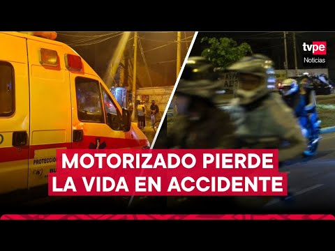 Motorizado pierde la vida tras despiste de vehículo en San Martín de Porres
