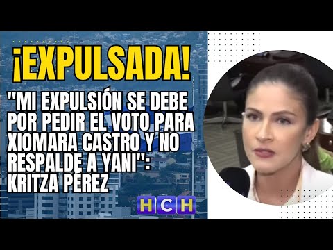 Mi expulsión se debe por pedir el voto para Xiomara Castro y no respalde a Yani: Kritza Pérez