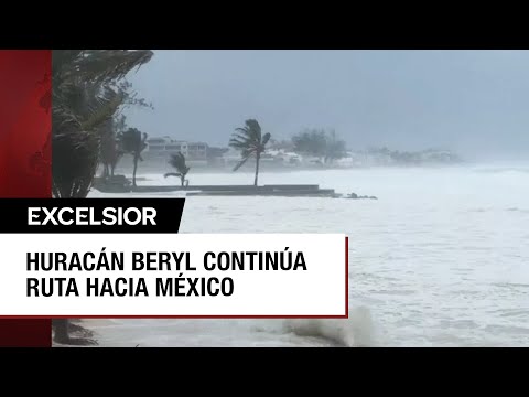 Huracán Beryl baja a categoría 4 con rumbo a la Península de Yucatán