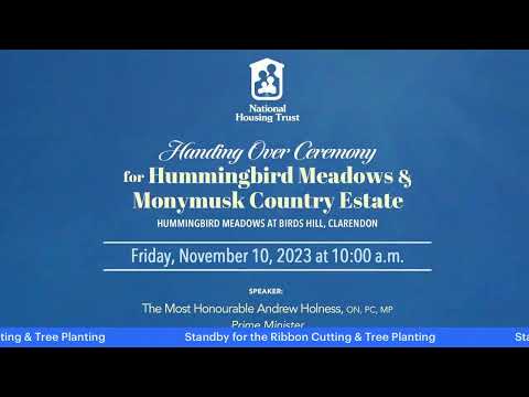 Handing Over Ceremony for Hummingbird Meadows and Monymusk Country Estate - November 10, 2023