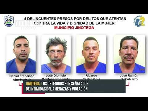 10 delincuentes de peligrosidad fueron detenidos en Jinotega - Nicaragua