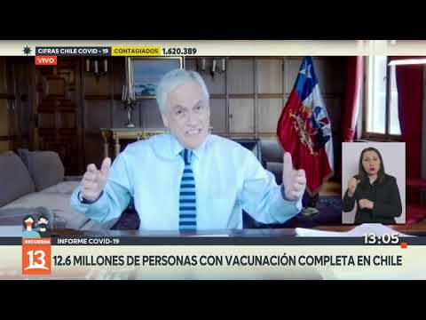 Presidente Piñera confirma Plan de Vacunación de Refuerzo contra el covid