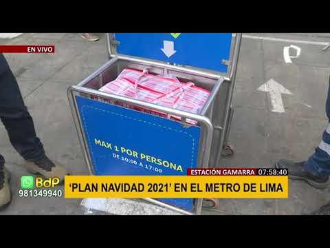 “Plan Navidad 2021”: Metro de Lima instala medidor de paquetes ante incremento de usuarios