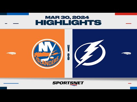 NHL Highlights | Islanders vs. Lightning - March 30, 2024