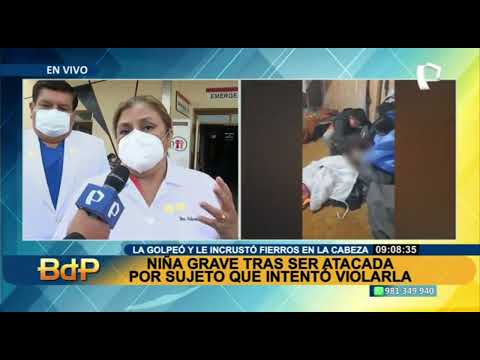 Niña de 11 años que fue atacada en la cabeza llegó a Lima y ya fue operada